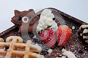 Cookie socket gogo. Sprinkle with icing