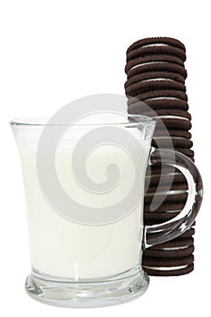 Cookie Stack and Milk