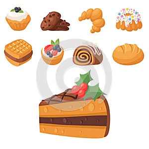 Cookie vector cakes tasty snack delicious chocolate homemade cookie pastry biscuit cakes sweet dessert bakery food