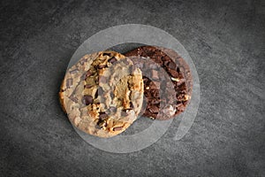 Cookies chocolate isolated background