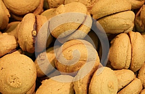 cookies with chocolate topping for sale in the confectionery