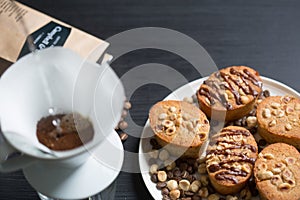 Cookies and a cup of coffee