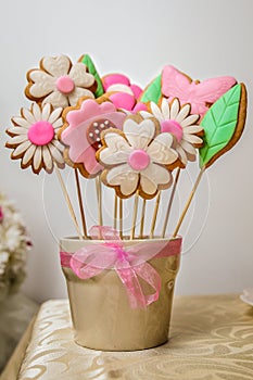 Sušienky kvety cukrík 