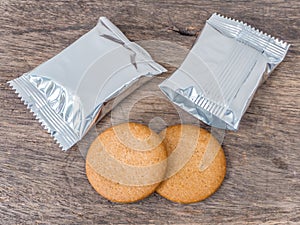 Cookies and foil package