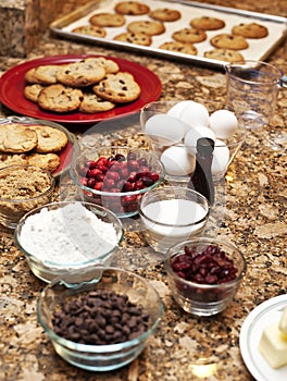 Cookies and ingredients