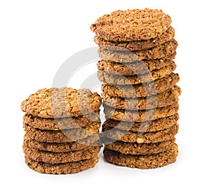 Cookies isolated on white background