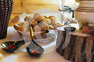 Cookies nuts with condensed milk