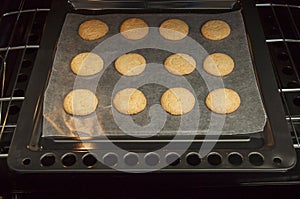 Cookies in the oven photo