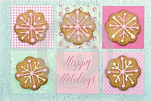 Cookies with pink frosting