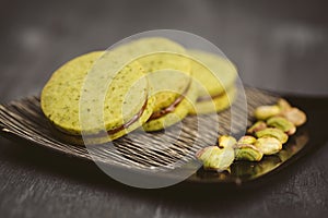 Cookies with pistachios.