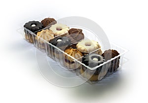 Cookies in plastic box