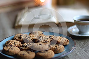 Cookies, Tea, Books and Candle