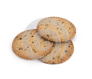 Cookies on a white background
