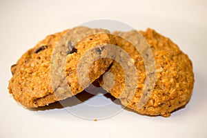 Cookies on a white backgrount
