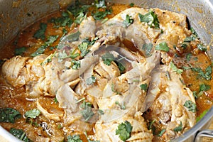 Cooking balti chicken photo