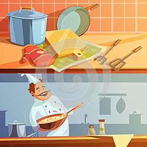 Cooking Banners Set