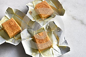 Cooking Bouillon Cubes Close Up