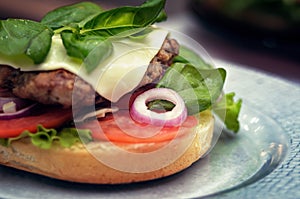 Cooking burger concept