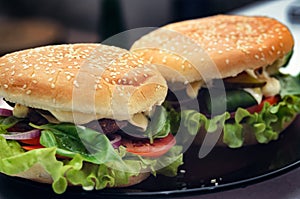 Cooking burger concept