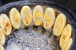 Cooking Caucasian Lavash in Tandoor