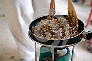 Cooking cereal seed for making cereal granula muesli bar