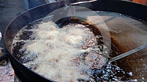 COOKING OF CHAPPAL KABAB