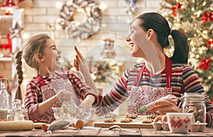 Cooking Christmas cookies