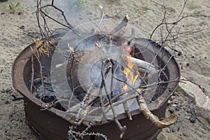 Cooking coal for barbecue