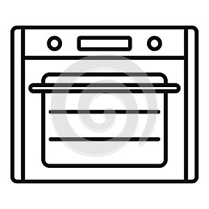 Cooking convection oven icon outline vector. Gas kitchen stove