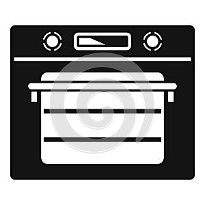 Cooking convection oven icon simple vector. Gas kitchen stove