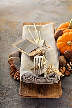 Cooking and eating in fall season