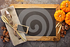 Cooking and eating in fall season