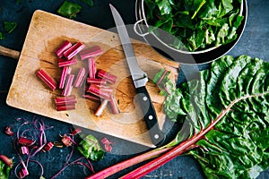 Cooking healthy swiss chard