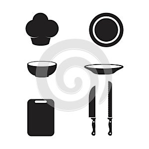 Cooking icon template vector