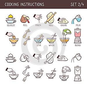 Cooking icons, Set 2 of 4