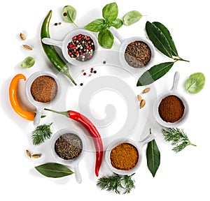 Cooking ingredients - herbs and spices.