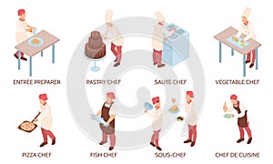 Cooking Isometric Compositions Set