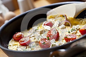 Cocinando tortilla 