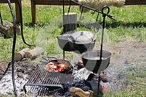 Cooking outdoors