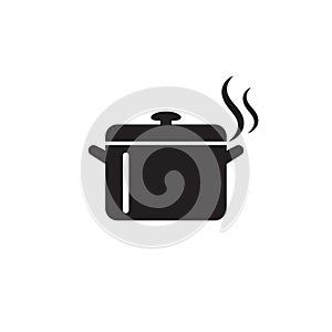 Cooking pan icon, Pot icon vector isolated