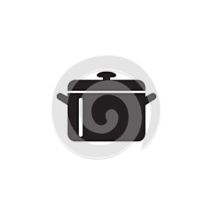 Cooking pan icon, Pot icon vector isolated