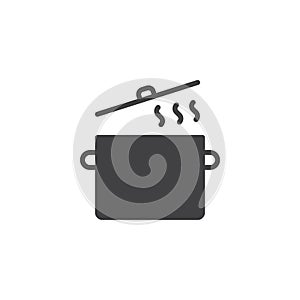 Cooking pan icon vector