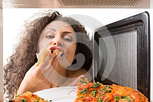 Cooking pizza in the microwave