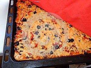 Cooking pizza step-by-step recipe