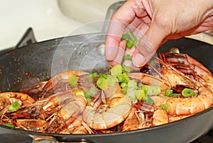 Cooking Prawns