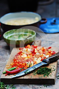 Cooking preparation photo