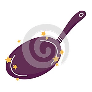 cooking saucepan utensil cartoon flat icon