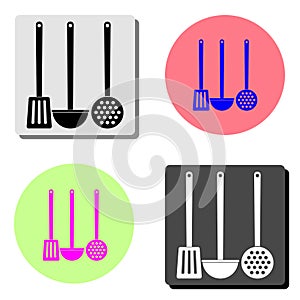 Cooking Scoop Kitchen. flat vector icon