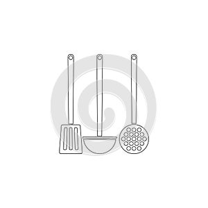 Cooking Scoop Kitchen. flat vector icon