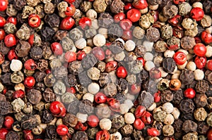Cooking spice variation dry small peppercorn